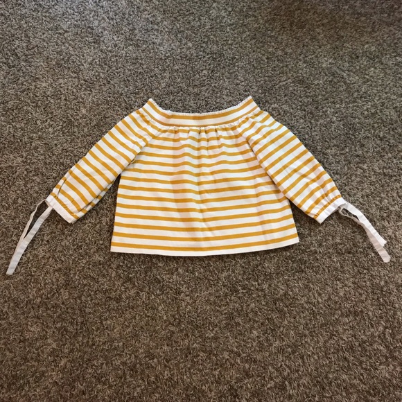 J. Crew striped off the shoulder blouse - Picture 2 of 11